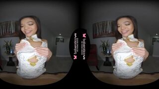 Solo Asian honey, Vina Sky is teasing us a bit, in VR