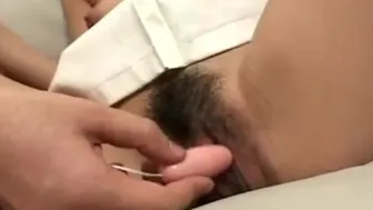 Jav HQ - Her Tender Wet And Hairy Spot Getting Toy Fucked