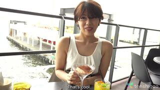 Hinata is a cheating housewife from Japan looking to be a JAV in casting couch pussy fingering pt 2