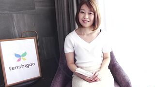 Sexy and cute Japanese babe Asuka sucks a cock in her casting couch interview - uncensored 4K pt 2