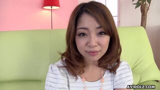 Japanese brunette, Mirei Oomori is cumming, uncensored
