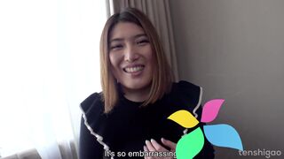 Miku in her first porn video - Japanese amateur sexy JAV couch casting interview 4k [part 1]