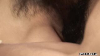 Busty Asian babe Aya sucks dick and gets slammed hard