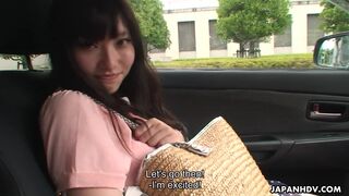 Precious and cute teen getting fondled in the car
