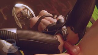 Check out Hush from Fortnite riding a cock in her ass (Fortnite Parody)