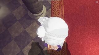 3D HENTAI POV Emilia blowjob