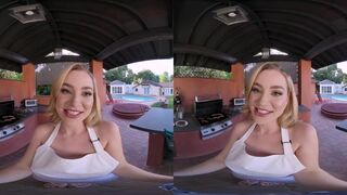 Making BBQ Makes Busty Blake Blossom Thinking About Your Sausage VR Porn