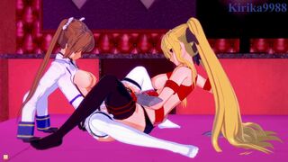 Fate Testarossa and Nanoha Takamachi lesbian play - Magical Girl Lyrical Nanoha StrikerS Hentai