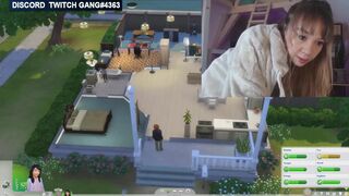 The sims 4 Twitch Streamer "forgot stream ON" and Masturbates fully Naked #64