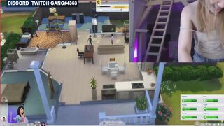 The sims 4 Twitch Streamer "forgot stream ON" and Masturbates fully Naked #64