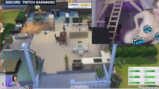 The sims 4 Twitch Streamer "forgot stream ON" and Masturbates fully Naked #64