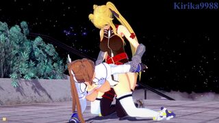 Nanoha Takamachi and Fate Testarossa futanari sex - Magical Girl Lyrical Nanoha StrikerS Hentai