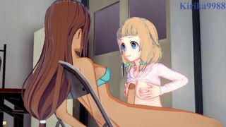 Sakura and Umiko Ahagon have intense futanari sex - New Game! Hentai