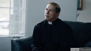 Priest anal fucks a brunette schoolgirl