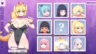Waifu Hub [PornPlay Parody Hentai game] Bowsette couch casting - Part1
