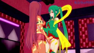 Personified Rayquaza and Groudon engage in intense lesbian play - Pokémon Hentai