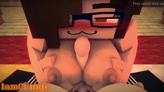 Minecraft Cutie (IwantCream) gets fucked by Mega Cutie Futa (Stephane)