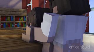 Boy Gets Caught Jacking Off in Library [Minecraft Animation]