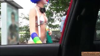 Fresh teen Mikayla Mico fucked by stranger dude in public