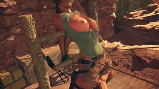 Hentai 3D uncensored Lara Croft X Sheva alomar Africa detour