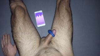 Cumming with no hands from the vibroring on the dick