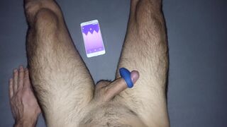 Cumming with no hands from the vibroring on the dick
