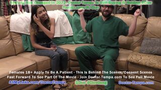 Become Doctor Tampa, Perform 1st Gyno Exam EVER Of Sisters Aria Nicole & Angel Santana Side By Side!