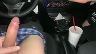 Wife Sharing , in Public CUM DOWN THROAT ???? with Extra Meat ???? fast food drive thru got caught