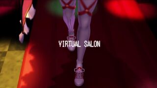 Virtual Princess Work At Virtual Salon - MMD