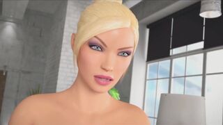3D Futa Story - Sexy Dickgirl seduces Ebony Shemale and Fuck her Ass and Mouth, Futanari Animation Game