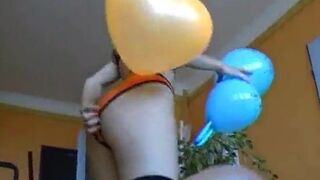 Sexy games with balloons and weights