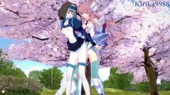 Garie Tuman And Maria Cadenzavna Eve Have Intense Futanari Sex - Symphogear Hentai