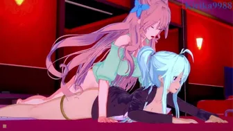 Symphogear Hentai porn video – Cagliostro And Maria Cadenzavna Eve Have Intense Futanari Sex In A Love Hotel. - Symphogear Hentai