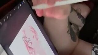 Aspen Works On His Latest Animated Porn While Willow Takes a Beauty Rest