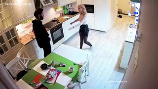 Dancing Girl Gets Blow & Fuck at Kitchen