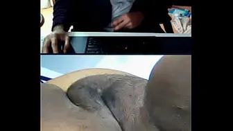 Skype porn video – Stranger Watching My Desi Wife Pussy Naughtybigee