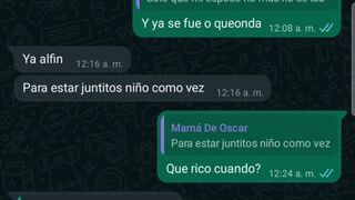WHATSAPP CONVERSATION WITH THE MOTHER OF MY FRIEND OSCAR PART 10 OR I DON'T KNOW WHICH IT IS
