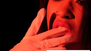 Creepy-Sexy nurse Skin Diamond dances and teases