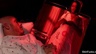 Nurse Skin Diamond gets an anal fuck from her patient