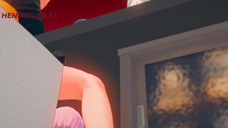 Naruto Hentai 3D - Naruto FUCKS Sakura UNDER THE TABLE WHILE TALKING TO Hinata AND Tsunade - Animation porn sex Anime Manga