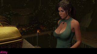 Lara Croft's First Time Monster Cock Experience