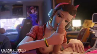 Dva Handjob Big Dick [Grand Cupido]( Overwatch )