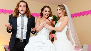 Naughty Weddings - Dillion Harper fucking in the bedroom with her innie pussy