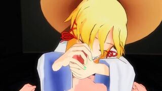 [MMD R-18] Touhou Suwako 3d hentai she will suck you dry nsfw ntr fap hero