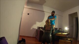 Delivery man is seduced by his client girl ¡¡SHe pays her with sex!!
