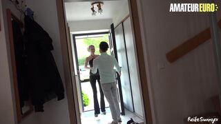 Tall Blonde Mature Fucks Her Client In His House
