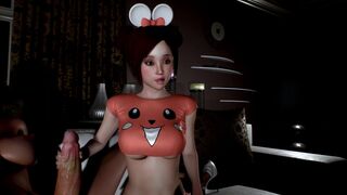 Futa Two Dickgirls One Girl - 3D Animated Double Penetration and CUM in Anal and Pusy