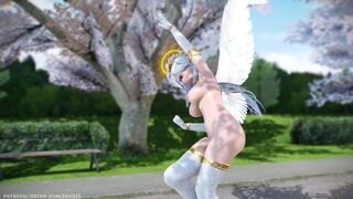 【MMD R-18 SEX DANCE】HAKU SEXY ANGEL PERFECT TASTY BUTTOCKS DEEP BLUE TOWN [BY] Orion DobleDosis