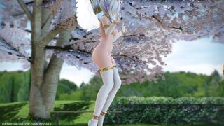 【MMD R-18 SEX DANCE】HAKU SEXY ANGEL PERFECT TASTY BUTTOCKS DEEP BLUE TOWN [BY] Orion DobleDosis