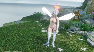 【MMD R-18 SEX DANCE】HAKU HOT ANGEL PERFECT DELICIOUS ASS OUT OF GRAVITY DANCE [BY] Orion DobleDosis